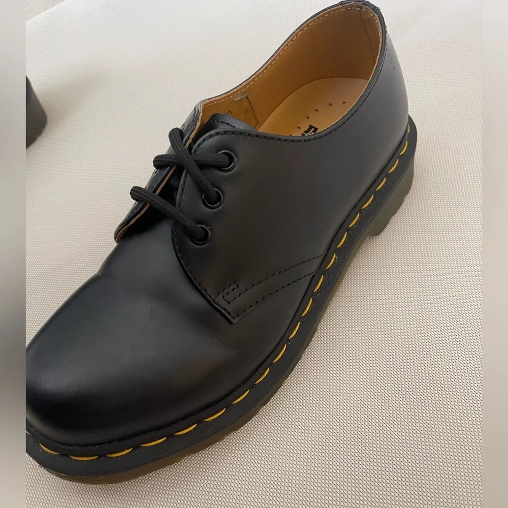 Dr. Martens Black 1461 smooth Leather Oxford Shoes - Picture 3 of 12